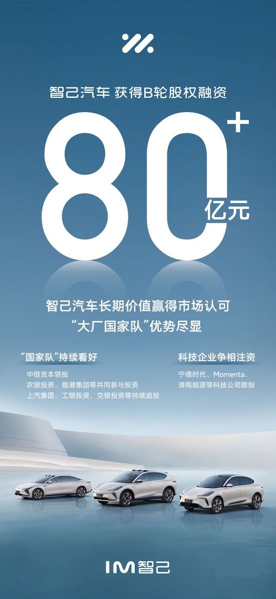 智己汽车成功获得超80亿元B轮股权融资 长期价值赢得市场青睐_fororder_image001